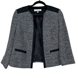Kasper Tweed Collarless Jacket - Size 12P
